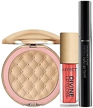 Набір - Affect Cosmetics Passion Moments Beauty Set 02 (lip/gloss/5g+mascara/12ml+powder/9g) — фото N1