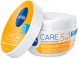 Легкий антивіковий крем для обличчя  - NIVEA Care 5in1 Light Anti-Wrinkle Cream — фото N2