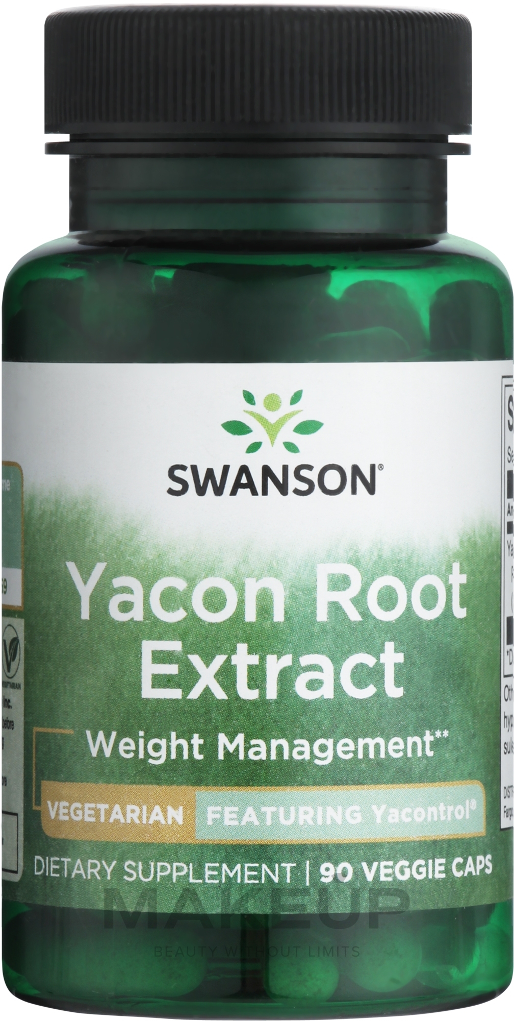Дієтична добавка "Екстракт кореня якону", 100 мг - Swanson Yacontrol Yacon Root Extract 4:1 100 mg — фото 90шт