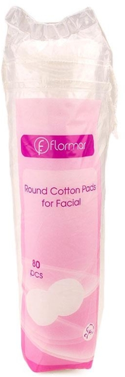 Спонж косметический (ватные диски для лица круглые) - Flormar Round Cotton Pads for Facial — фото N1