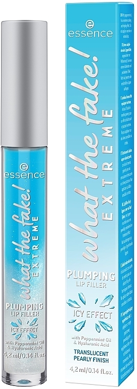 Блеск для губ с эффектом увеличения - Essence What The Fake! Extreme Plumping Lip Filler Ice Effect — фото N1