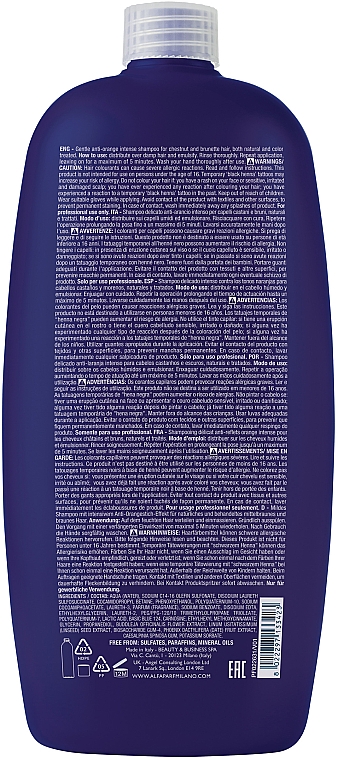  Шампунь для каштанового та темного волосся - AlfaParf Milano Semi Di Lino Brunette Intense Anti-Orange Low Shampoo — фото N2