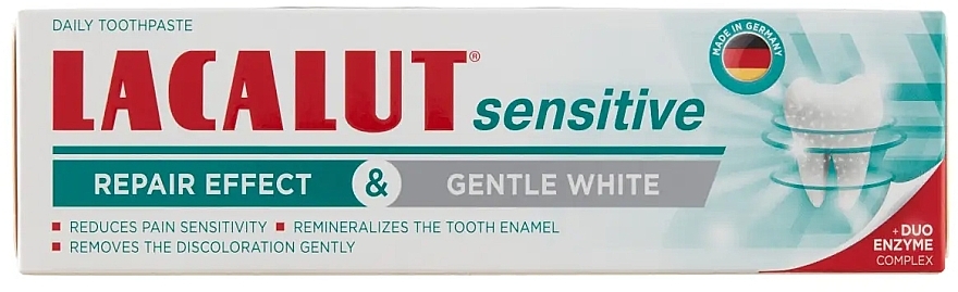Зубна паста "Захист чутливих зубів & дбайливе відбілювання" - Lacalut Sensitive — фото N3