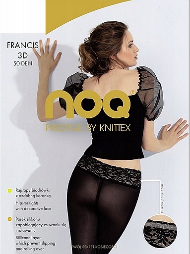 Колготки для женщин "Francis", 50 Den, nero - Knittex  — фото N1