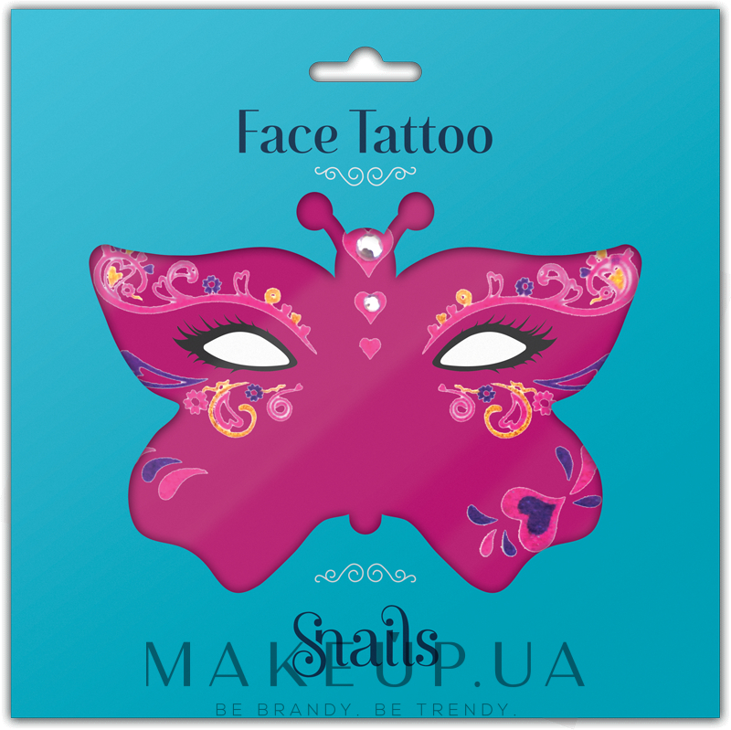 Тату для обличчя - Snails Face Tattoo — фото Queen of Hearts