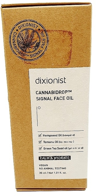 Масло для лица - Dixionist Cannabidrop Signal Face Oil — фото N2