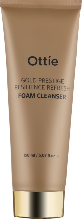 Увлажняющая пенка для упругости кожи - Ottie Gold Resilience Refresh Foam Cleanser — фото N2