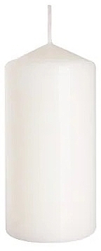 Свеча цилиндрическая 60x120 мм, белая - Bispol — фото N1