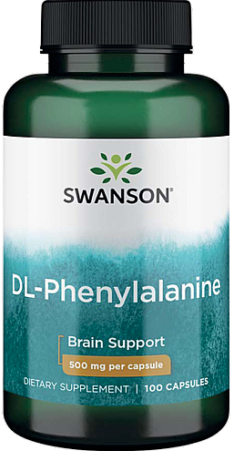 Диетическая добавка "DL-Фенилаланин", 500мг - Swanson Dl-Phenylalanine — фото N1