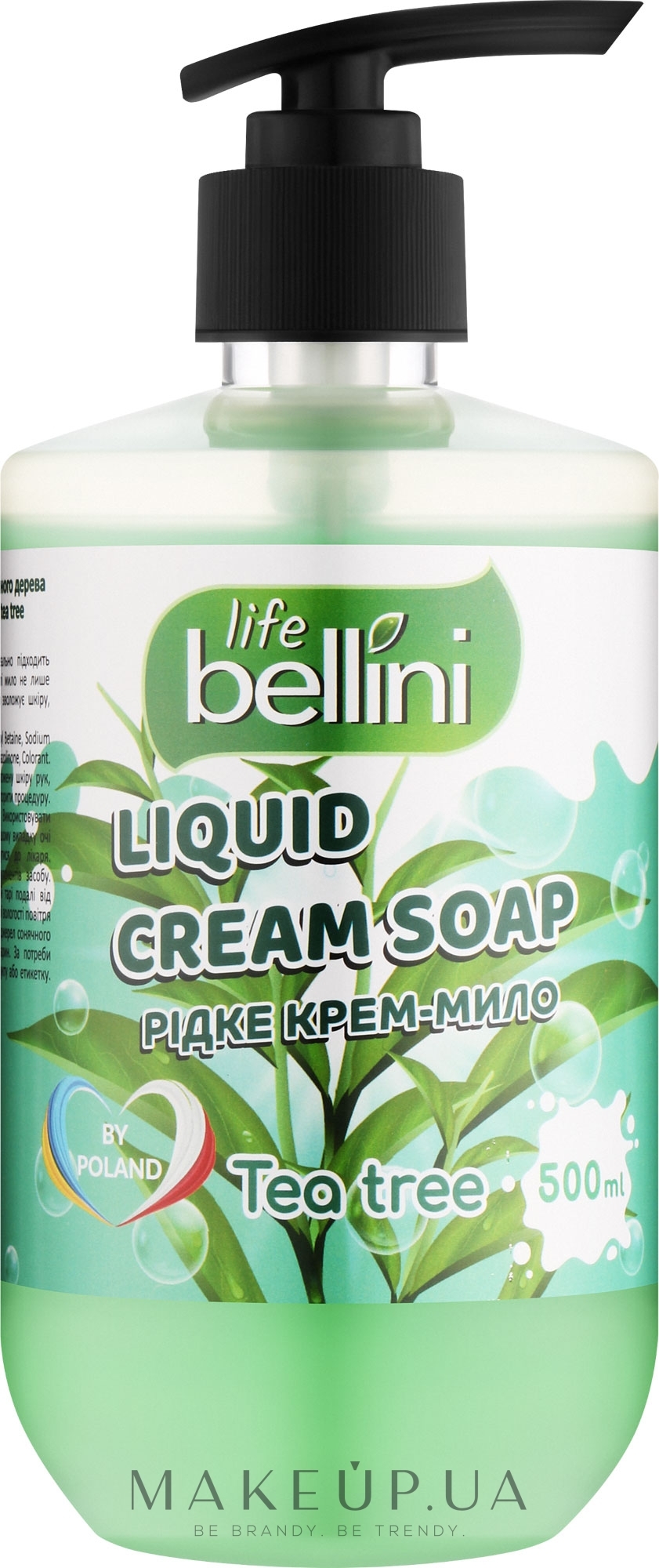 Жидкое крем-мыло с ароматом чайного дерева - Bellini Life — фото 500ml