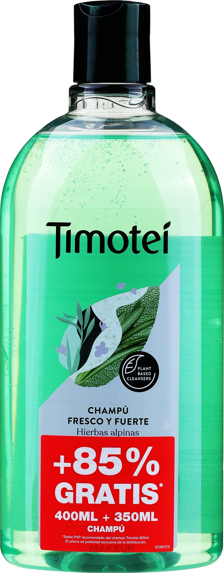 Укрепляющий шампунь - Timotei Fresh And Strong Fortifying Shampoo — фото 750ml