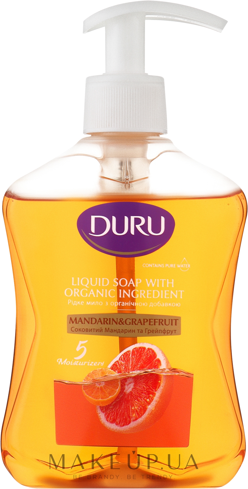 Рідке мило "Соковитий мандарин та грейпфрут" - Duru Mandarin & Grapefruit Liquid Soap — фото 300ml
