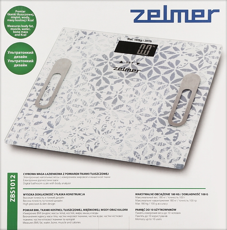 Весы напольные ZBS1012 "Body Analizer" - Zelmer — фото N1