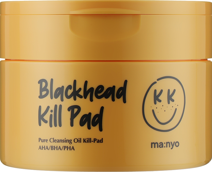 Пэды гидрофильные для очищения кожи с AHA BHA PHA кислотами - Manyo Blackhead Kill Pad — фото N1