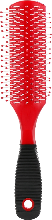 Масажна щітка для волосся, HB-01-01, червона - Beauty LUXURY — фото N1