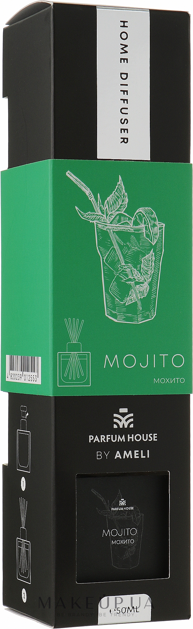 Дифузор "Мохіто" - Parfum House By Ameli Home Diffuser Mojito — фото 50ml