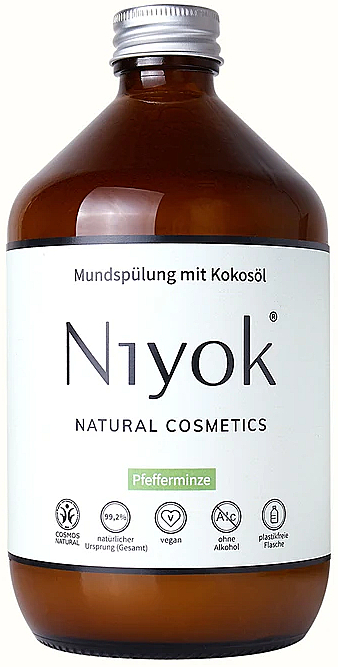 Олія для полоскання порожнини рота "Перцева м'ята" - Niyok Natural Cosmetics — фото N2