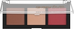 Палетка для макияжа - Amelia Cosmetics Blusher & Highlighter Trio — фото N1