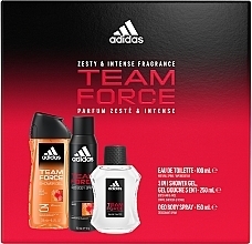 УЦЕНКА Adidas Team Force - Набор (edt/100ml + deo/150ml + s/g/250ml) * — фото N3