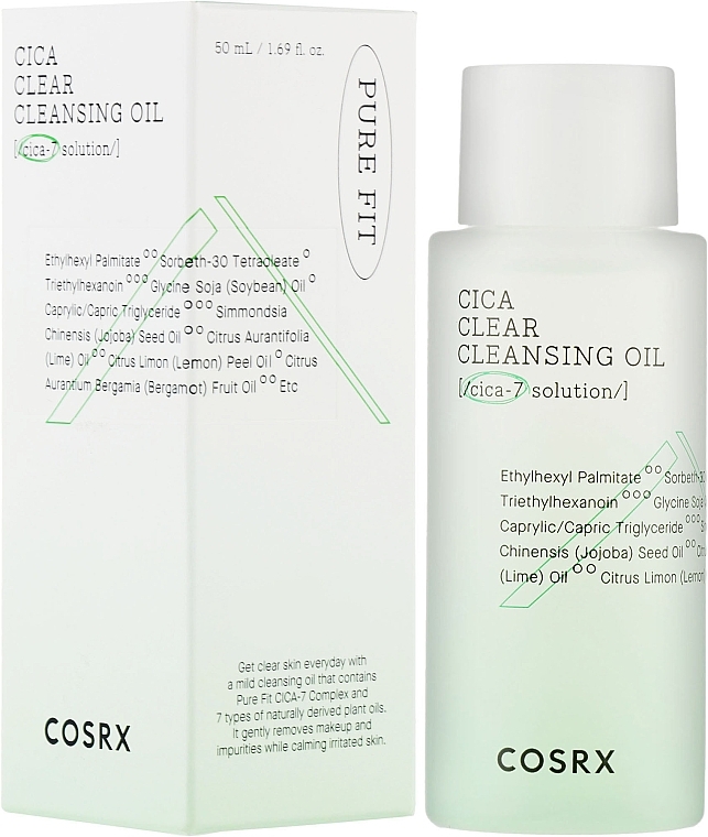 РОЗПРОДАЖ Гідрофільна олія для обличчя - Cosrx Pure Fit Cica Clear Cleansing Oil * — фото N2