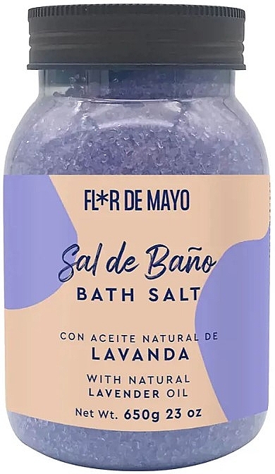 Соль для ванны "Лаванда" - Flor De Mayo Lavender Bath Salt — фото N1