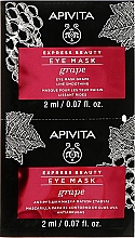 Парфумерія, косметика Маска проти зморщок з виноградом для шкіри навколо очей - Apivita Express Beauty Eye Mask Grape