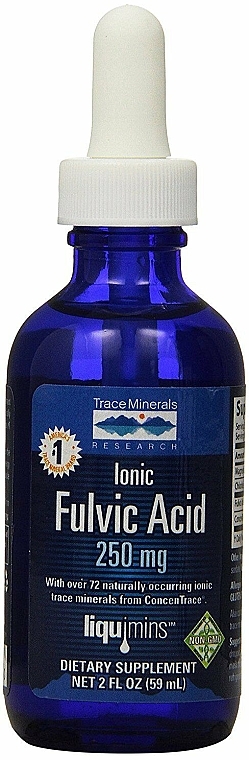 Харчова добавка "Іонна фульвова кислота"   - Trace Minerals Ionic Fulvic Acid 250mg — фото N1