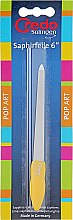 Парфумерія, косметика Сапфірова пилка двостороння 16 см, жовта - Credo Solingen Pop Art