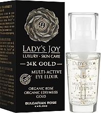 Эликсир для контура глаз - Bulgarian Rose Lady’s Joy Luxury 24К Gold Multi-Active Eye Elixir — фото N2