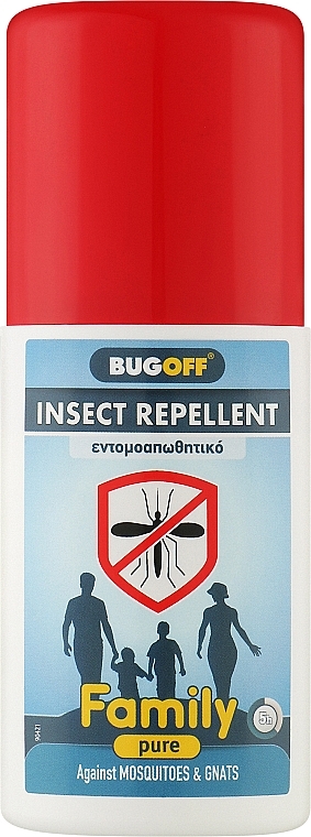 Спрей від укусів комах "Сімейний" - Madis Bug Off Insect Repellent Family Pure — фото N1