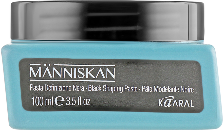 Чорна моделювальна паста для волосся - Kaaral Manniskan Black Shaping Paste — фото N1