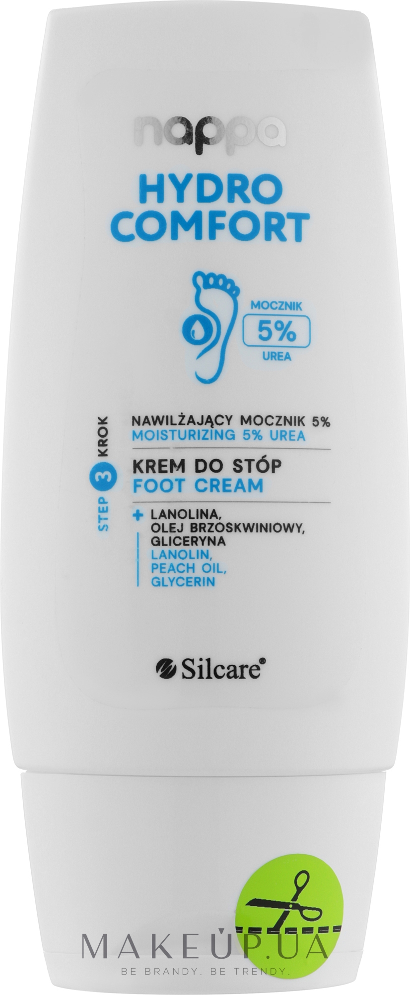Крем для ног с мочевиной 5% - Silcare Nappa Urea 5% Foot Cream — фото 100ml