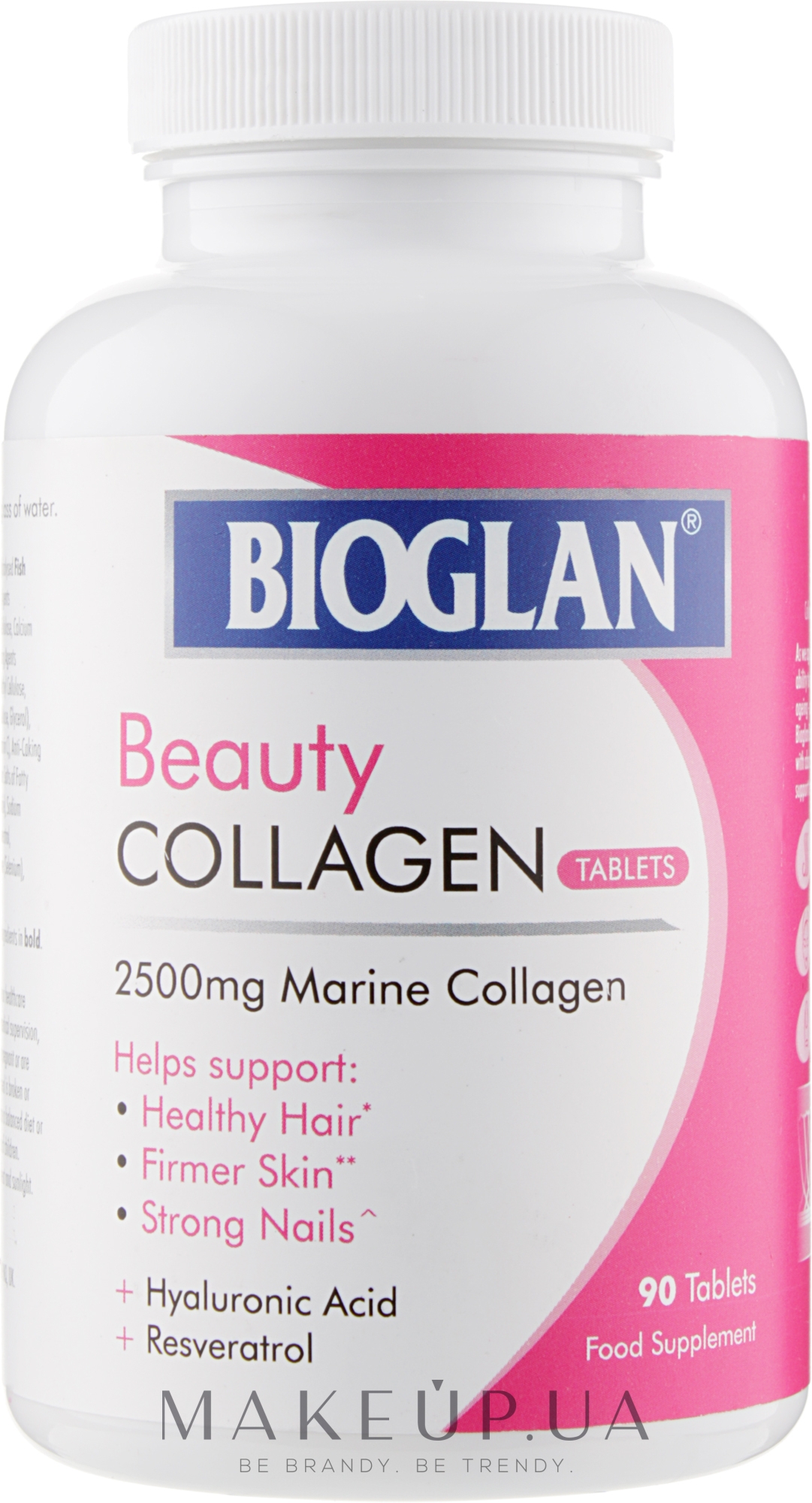 Таблетки з колагеном і гіалуроновою кислотою - Bioglan Beauty Collagen — фото 90шт