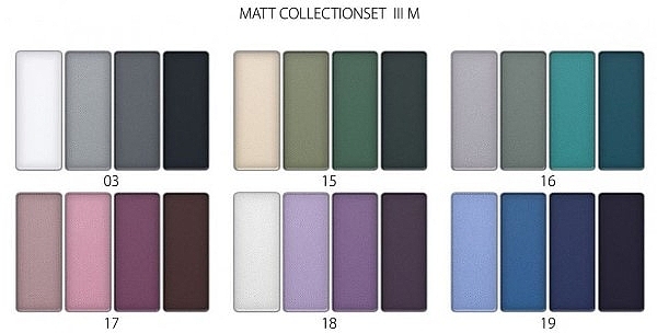 Набор теней для век - Revers Galant Matt Collection Set 3 M (12x6g) — фото N2
