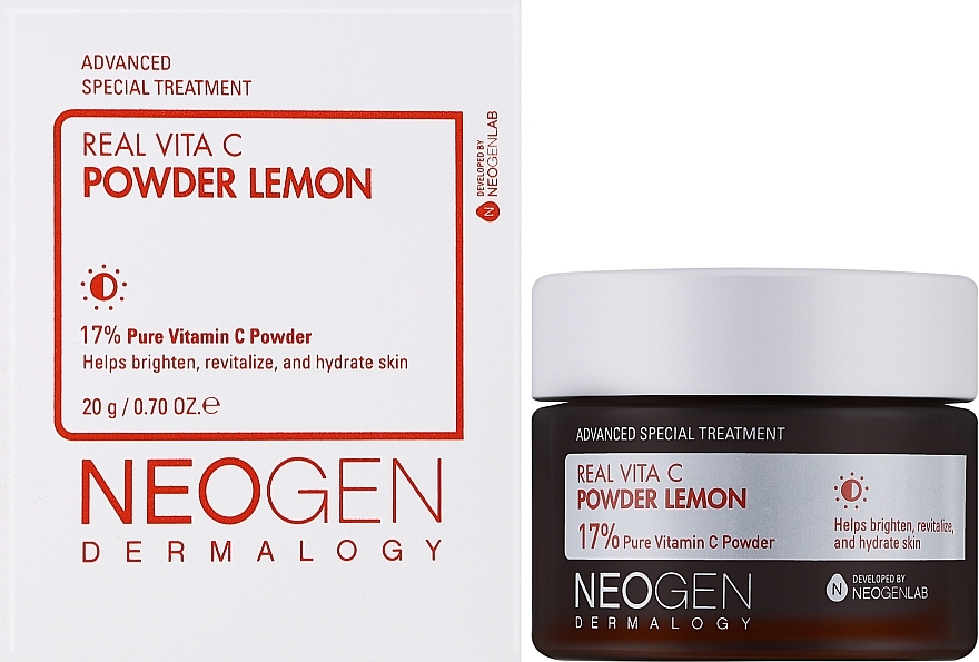 Освітлювальна пудра для обличчя з вітаміном C - Neogen Dermalogy Real Vita C Powder Lemon — фото N2