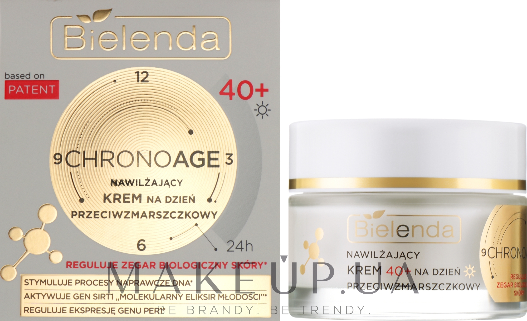 Зволожувальний денний крем для обличчя 40+ - Bielenda Chrono Age 24H Moisturizing Anti-Wrinkle Day Cream — фото 50ml