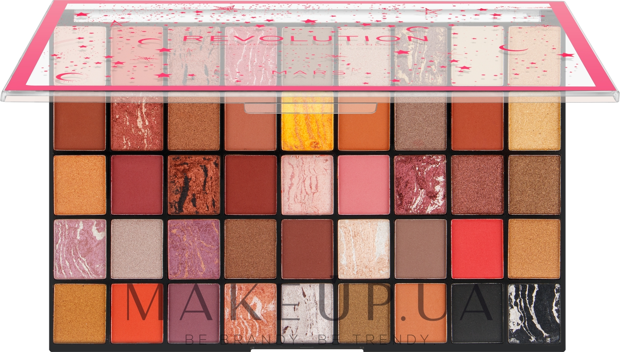 Палетка теней для век - Makeup Revolution Mars Eyeshadow Palette — фото 60.75g