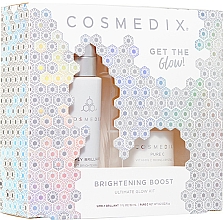 Парфумерія, косметика Набір - Cosmedix Brightening Boost Ultimate Glow Kit (f/ser/30ml + f/powder/6g)