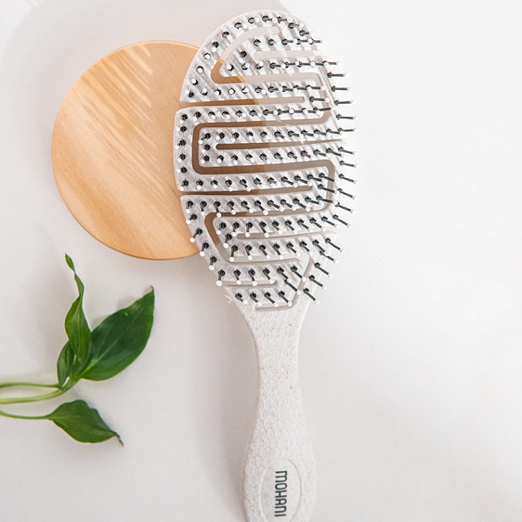 Біорозкладана щітка для волосся - Mohani Biodegradable Hair Brush — фото N3