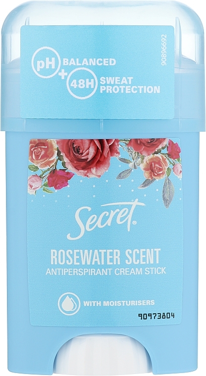 Кремовый дезодорант-антиперспирант "Розовая вода" - Secret Antiperspirant Cream Stick Rosewater Scent — фото N1