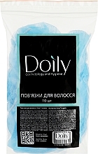 Повязка для волос одноразовая, спанбонд, светло-голубая, 10 шт - Doily — фото N1