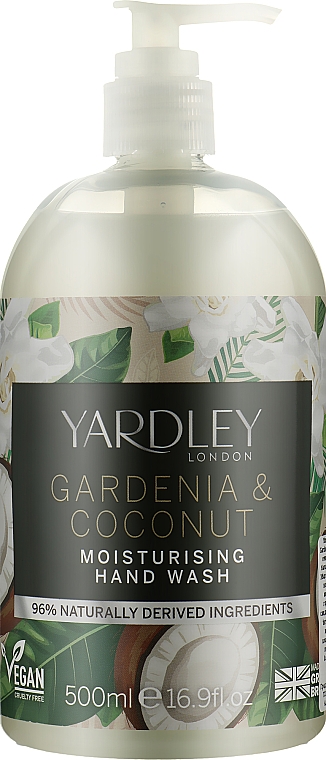 Засіб для миття рук "Gardenia & Coconut" - Yardley Gardenia & Coconut Moisturising Hand Wash