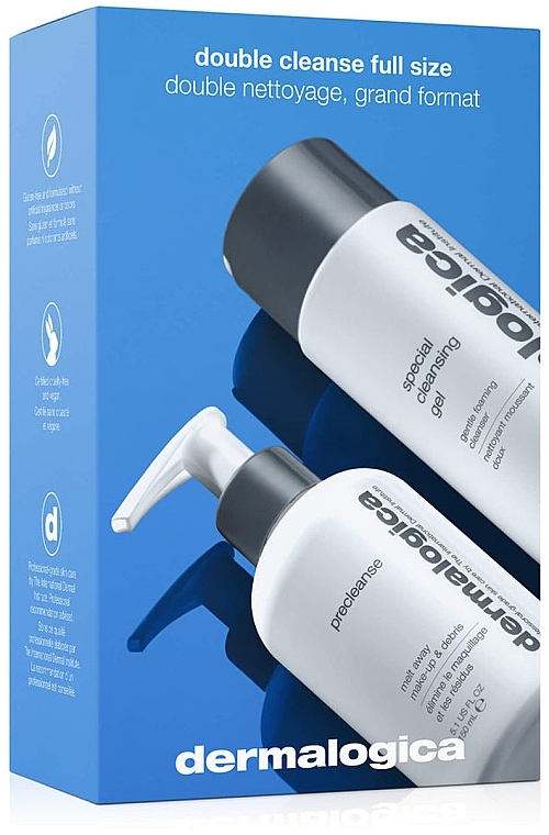 Набір - Dermalogica Double Cleanse Full Size (oil/150ml + clean/gel/250ml) — фото N1