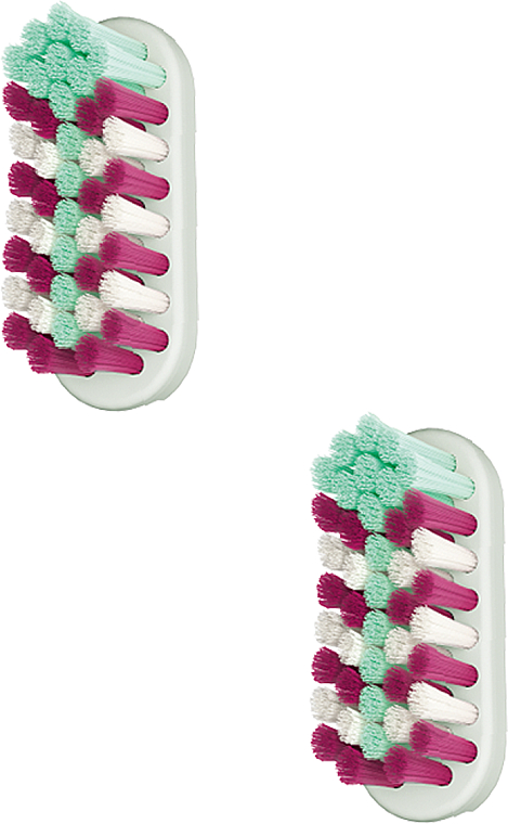 Сменные насадки для зубных щеток, мягкие, 2 шт., белые - Jordan Change Replacement Heads Toothbrush — фото N1