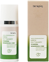 Крем для обличчя з конопляною олією - Terapiq Day & Night Face Cream With Hemp Oil & CBD — фото N1