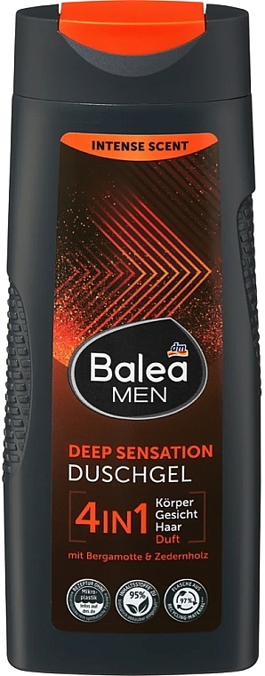 Гель-шампунь для душу 4 в 1 - Balea Men Shower Gel Deep Sensation