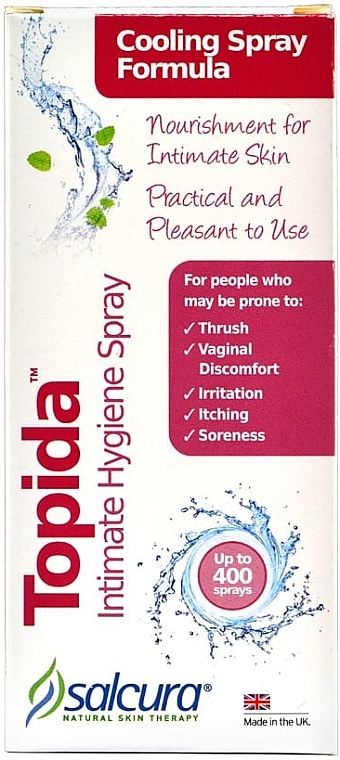Спрей для інтимної гігієни - Salcura Topida Intimate Hygiene Spray — фото N1
