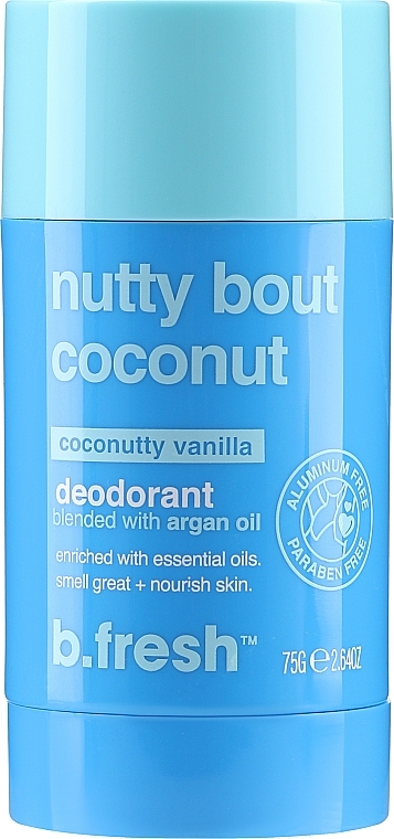 Дезодорант-стік - B.fresh Nutty Bout Coconut Deodorant Stick — фото N1