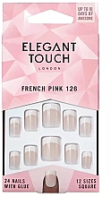 Духи, Парфюмерия, косметика Накладные ногти - Elegant Touch Natural French Pink 126 Short False Nails