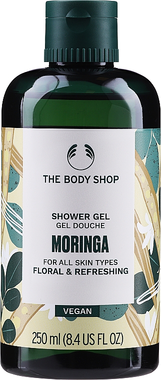 Гель для душу - The Body Shop Vegan Moringa Floral & Refreshing Shower Gel — фото N1